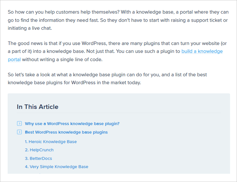 easily identifiable links example