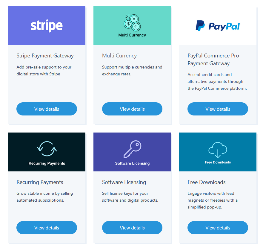 EDD payment gateways