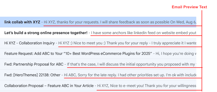 Email Preview Text