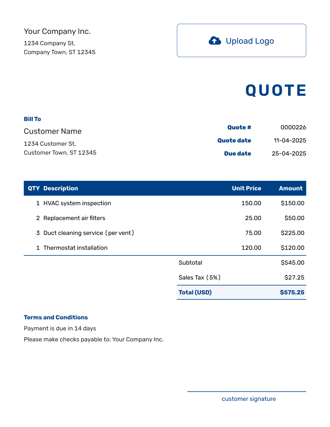 Emailquotationinvoicetemplate herothemes Email quotation invoice template
