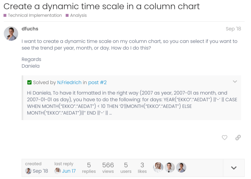 example of a forum done right
