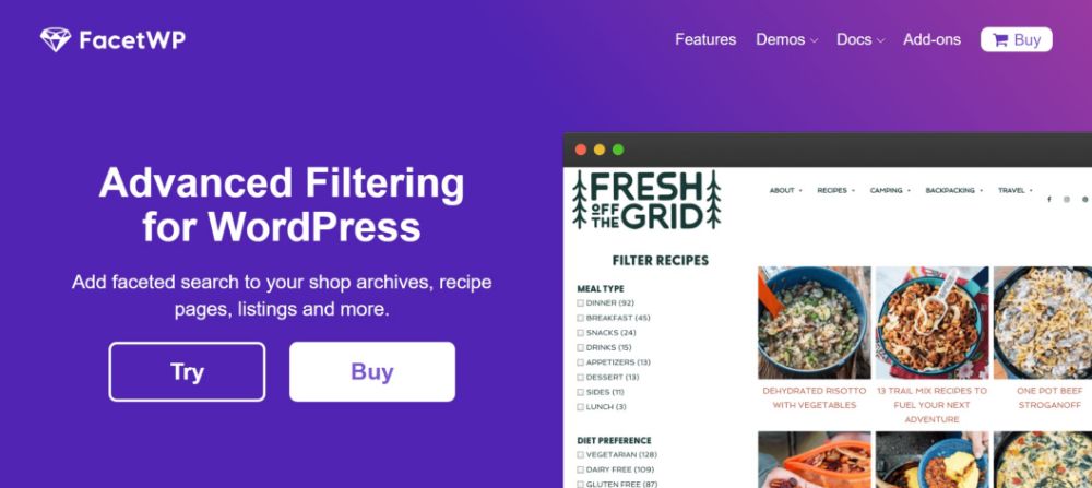 FacetWP WordPress plugin