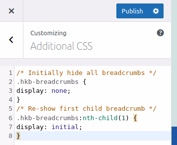 first breadcrumb custom css - HeroThemes first breadcrumb custom css