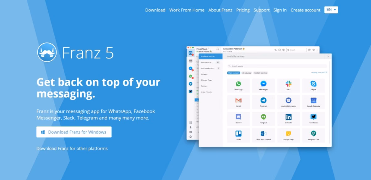 franz - HeroThemes Franz Unified Messaging