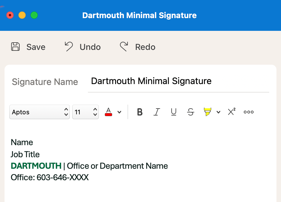 Good email signature
