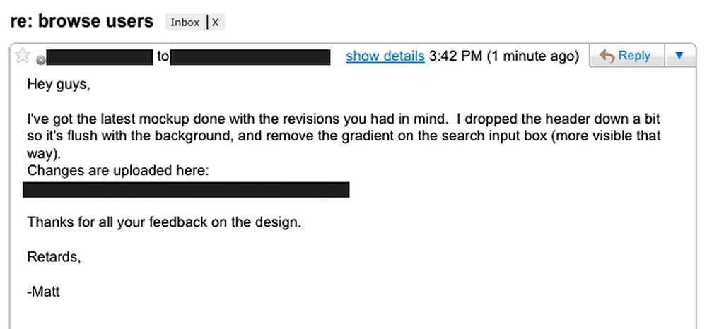 good example of a typo mistake in a business email