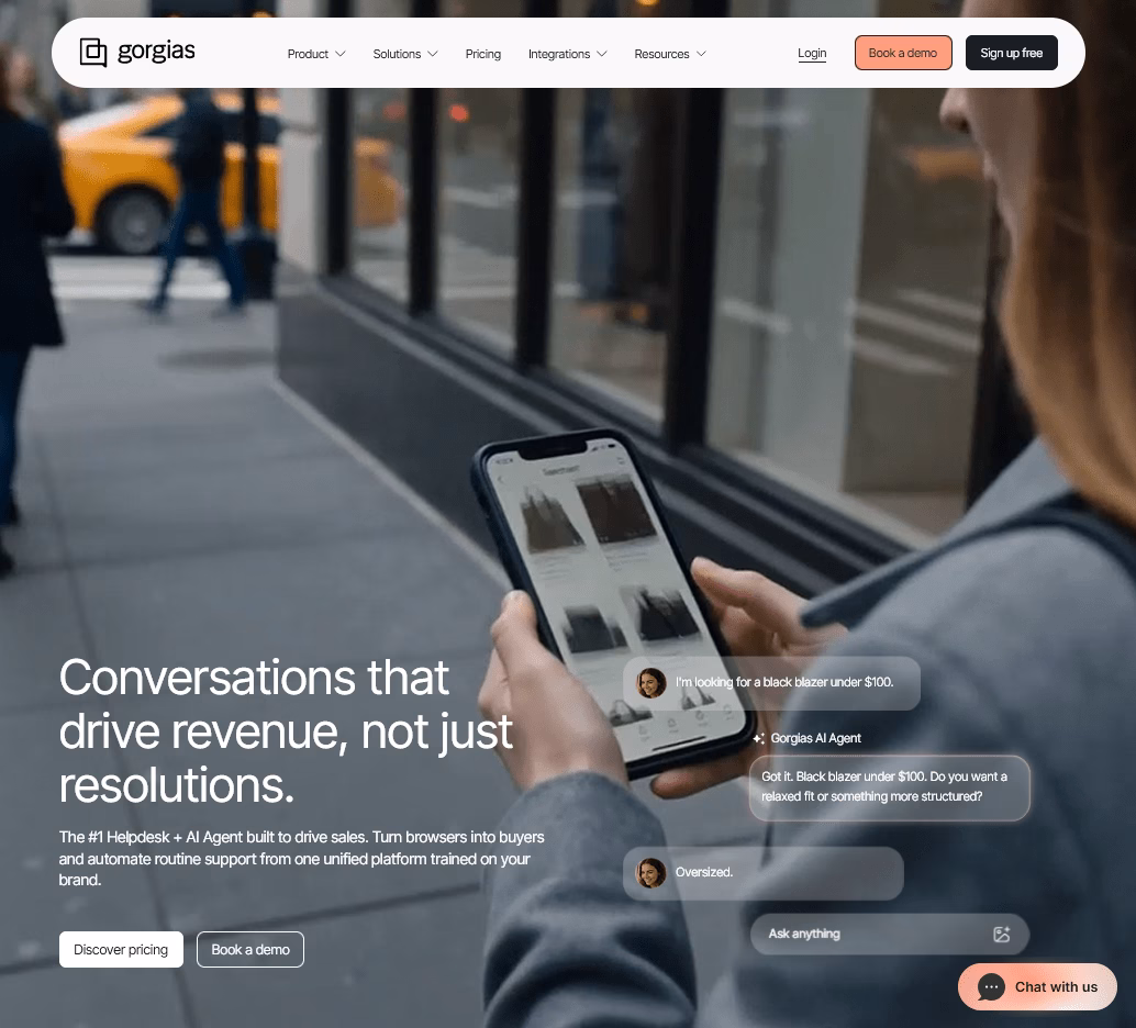 Gorgias help desk for ecommerce stores