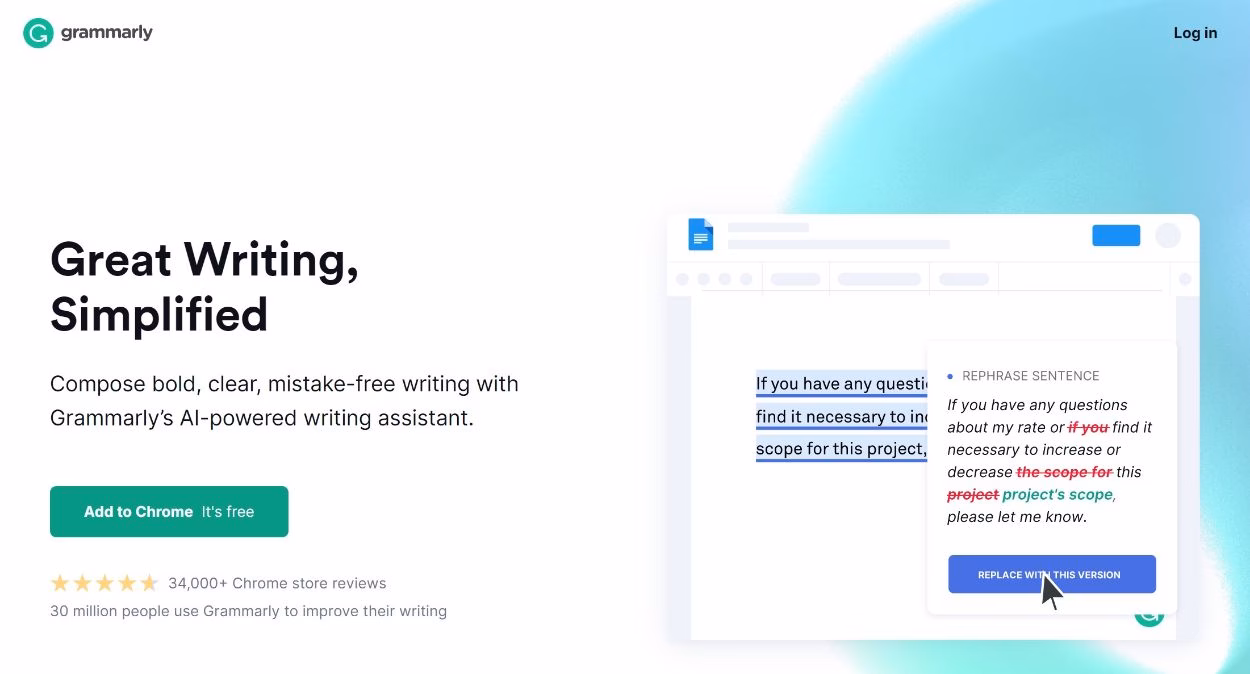 grammarly - HeroThemes Grammarly to fix grammar issues