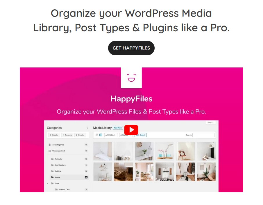 HappyFiles WordPress media library plugin