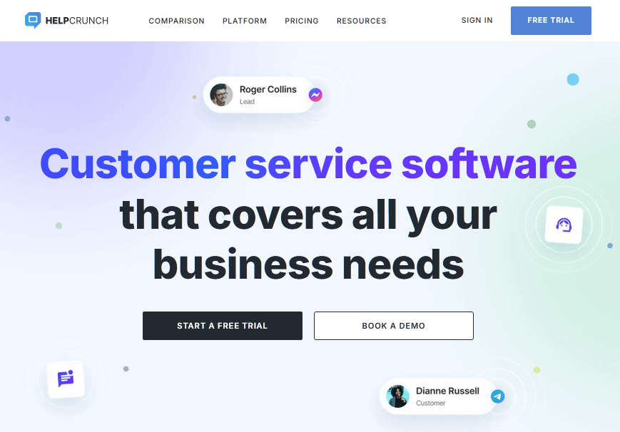 HelpCrunch an AI-powered multichannel solution for customer service
