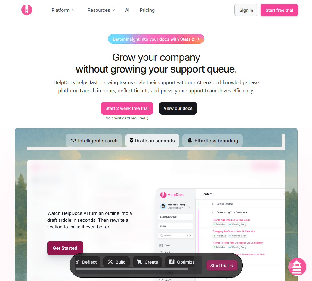 HelpDocs documentation software