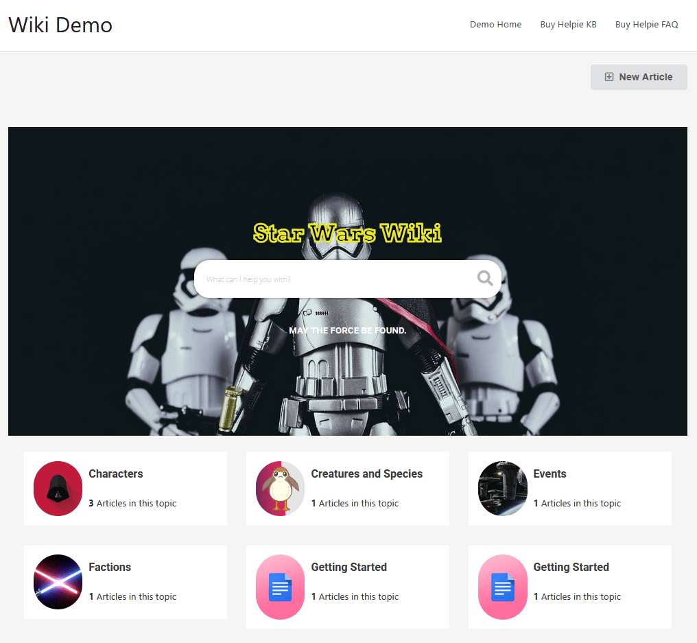 Helpie WP plugin