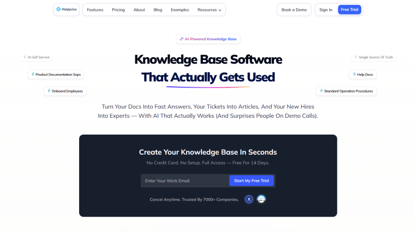 Helpjuice for creating documentation website