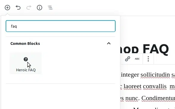heroic-faqs-editor-block-insert - HeroThemes