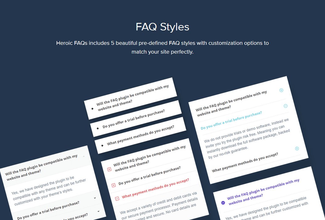 Heroic FAQs styles