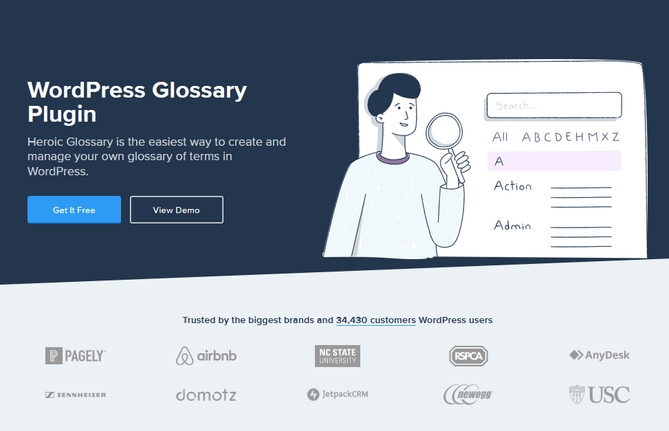 Heroic Glossary free plugin