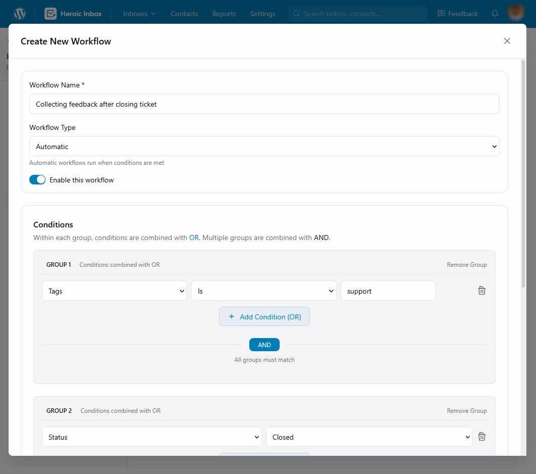 Heroicinboxworkflowexample HeroThemes Heroic Inbox Workflow-Beispiel