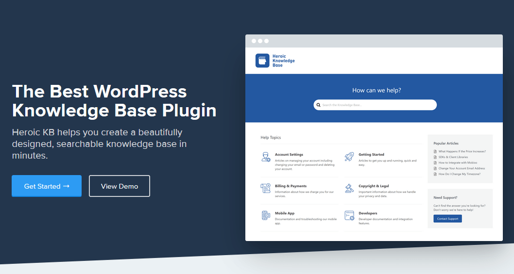 Heroic Knowledge Base plugin with AI support