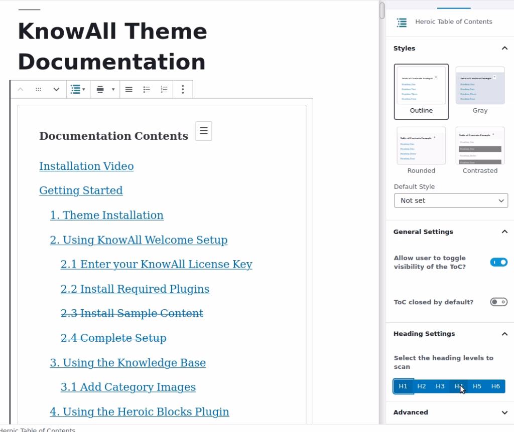 heroic-table-of-contents-wordpress-block - HeroThemes Heroic Table of Contents WordPress block