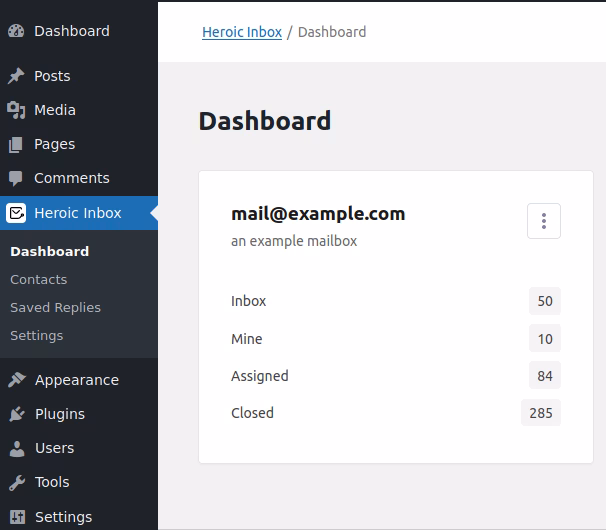 hi-dashboard - HeroThemes Added mailbox with Heroic Inbox