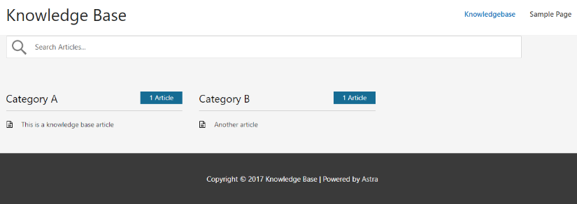 demo of wp knowledgebase plugin