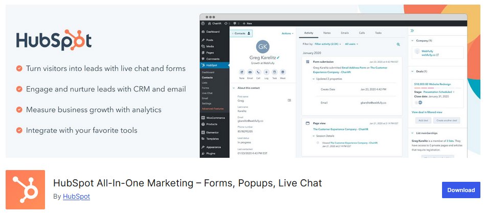 HubSpot Live Chat