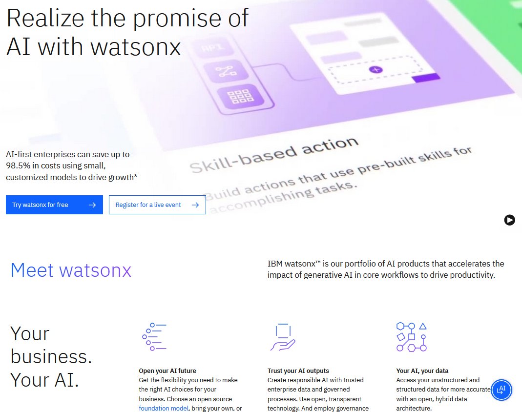 IBM watsonx AI