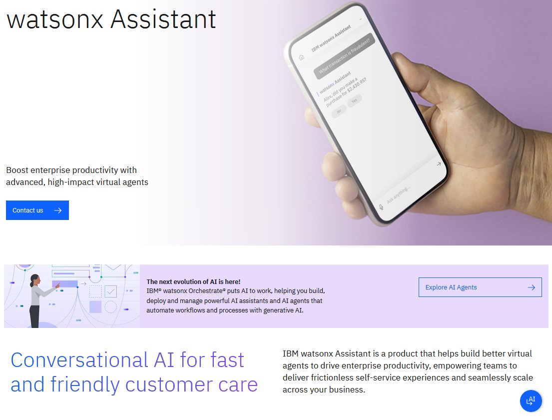 IBM watsonx Assistant