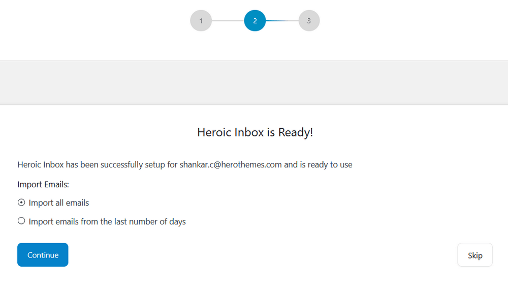Importing all your Gmail emails in Heroic Inbox