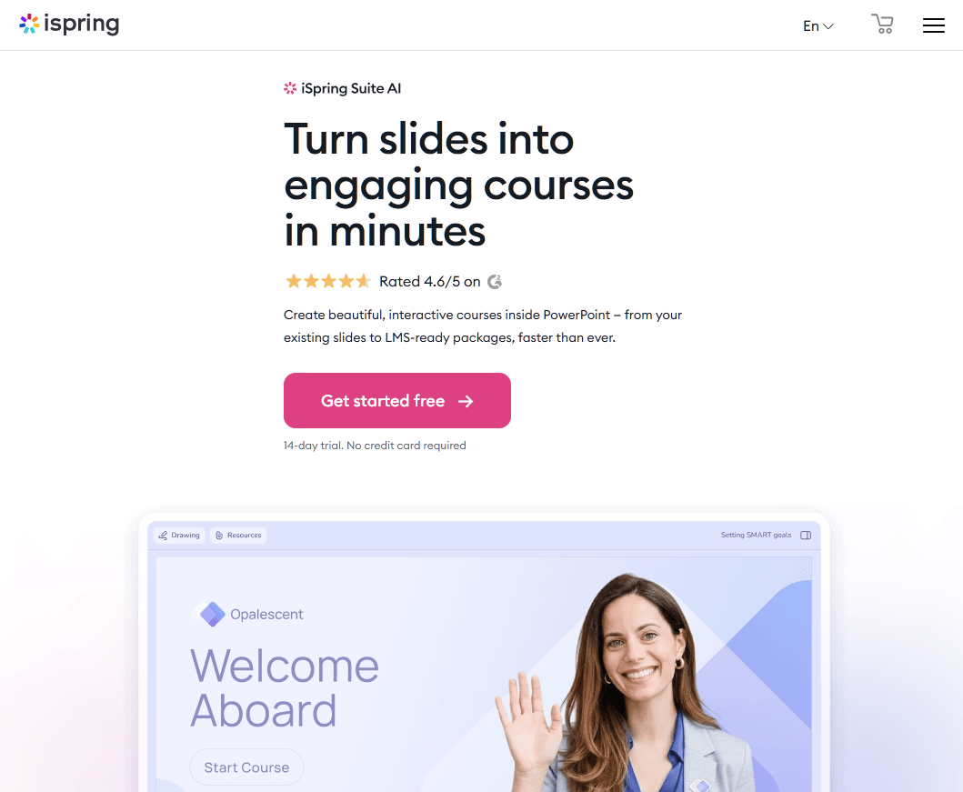iSpring Suite eLearning authoring tool