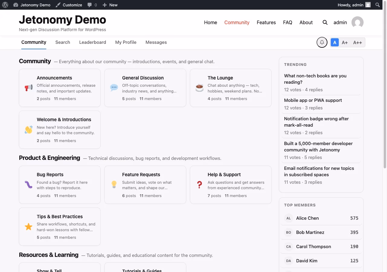 Jetonomynewwordpressforumplugin herothemes Jetonomy new wordpress forum plugin