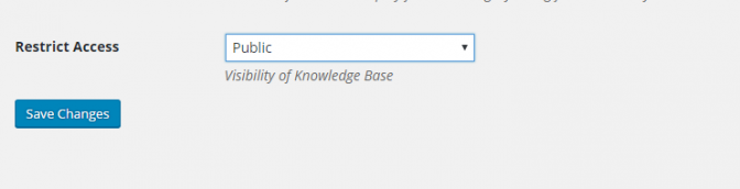 Restricting access to the entire knowledge base