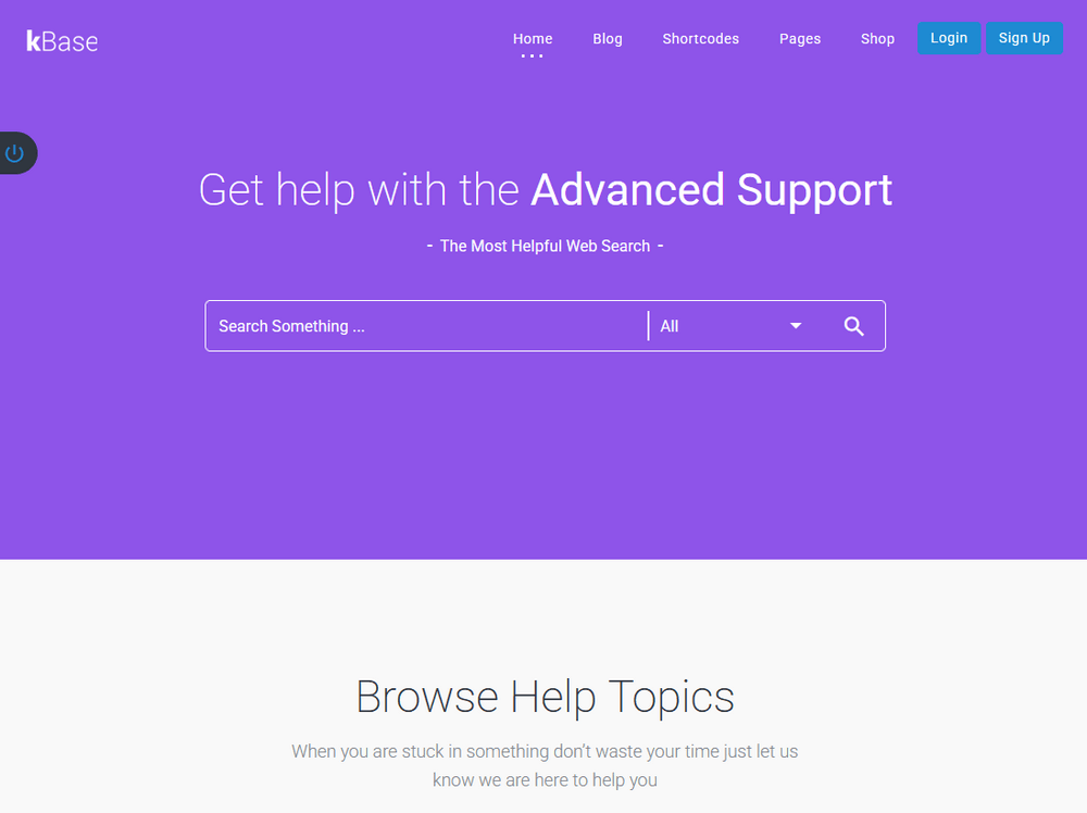 Kbase Pro documentation WordPress template