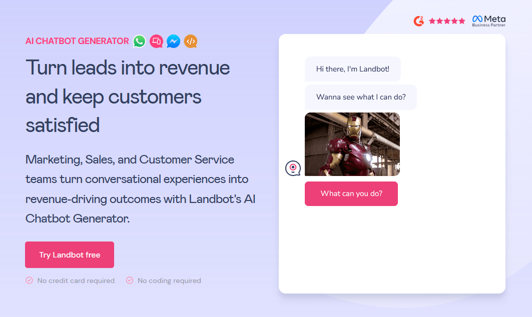 Landbot No-Code Chatbot
