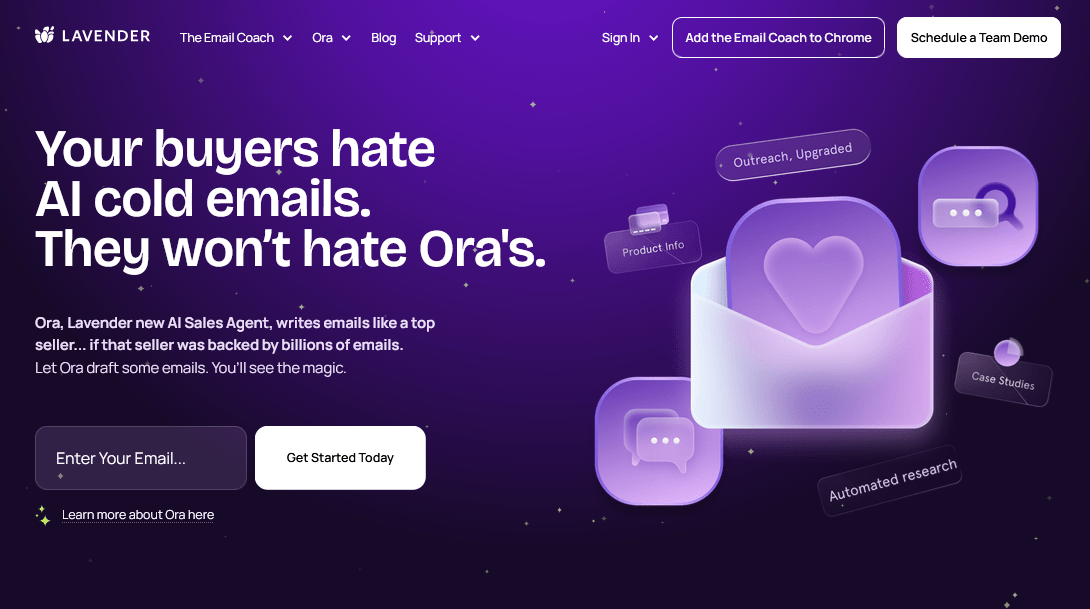 Lavender AI-powered email assistant 
