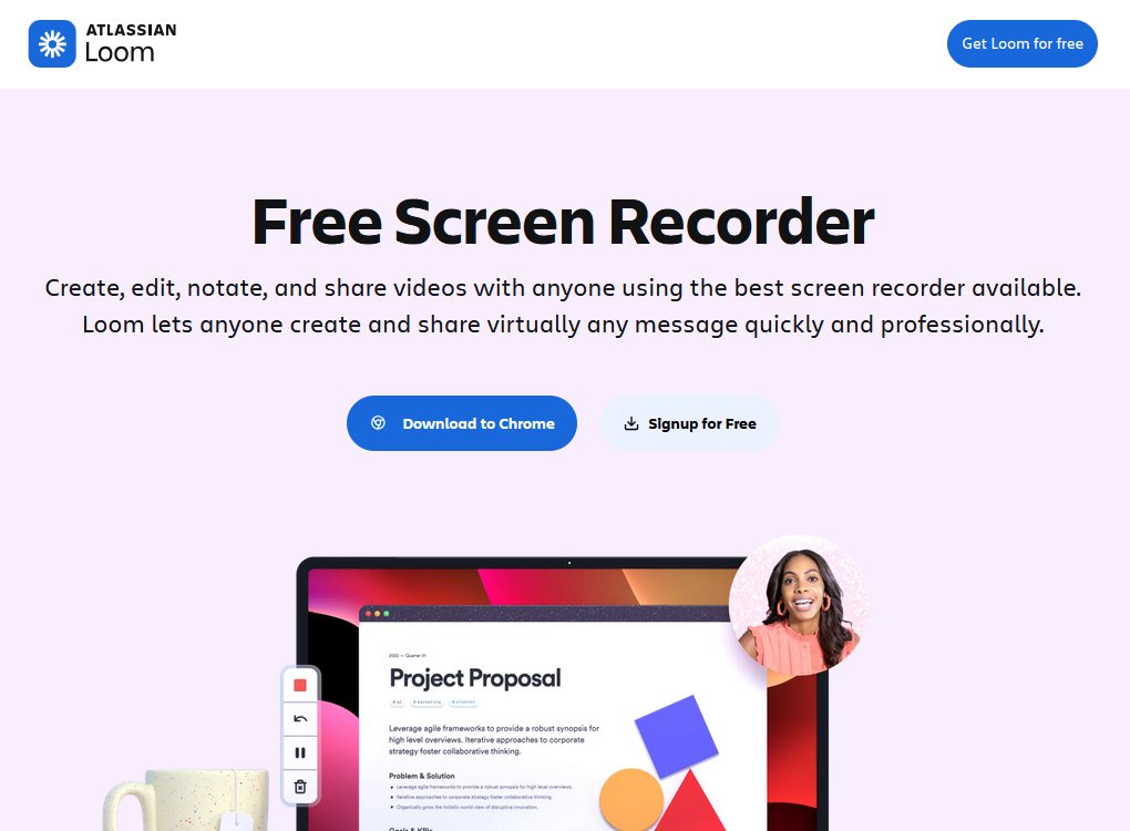 Loom for quickly recording short videos