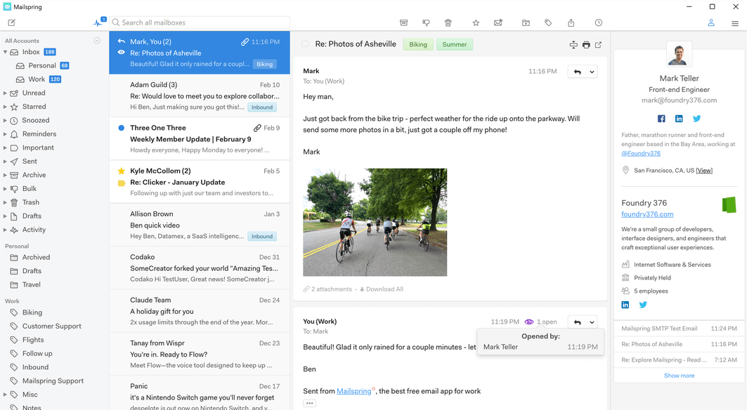 Mailspring UI