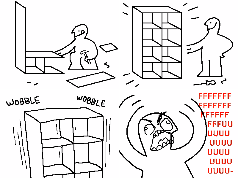 Meme about ikea instruction manuals