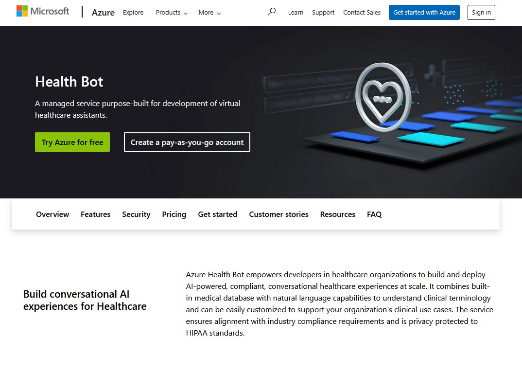 Microsoft Azure Health Bot