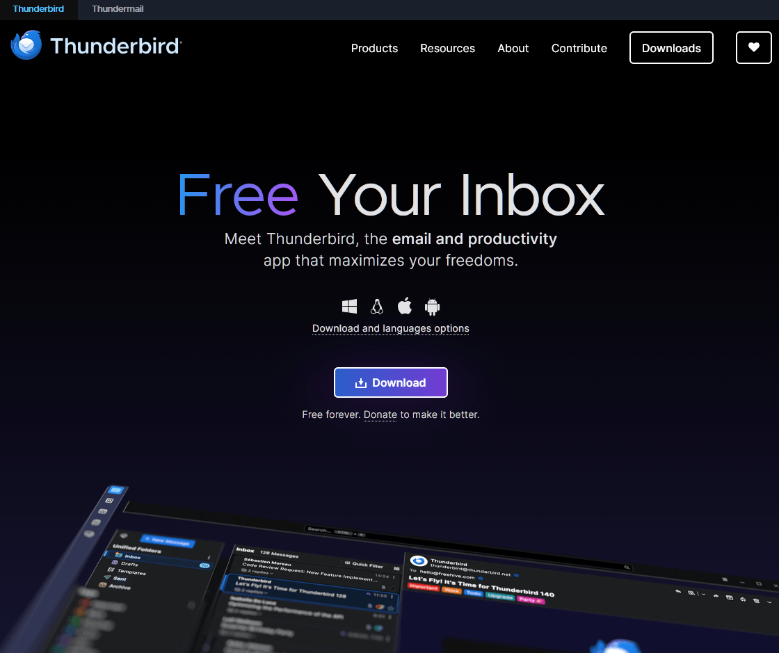 Mozilla Thunderbird Email Client