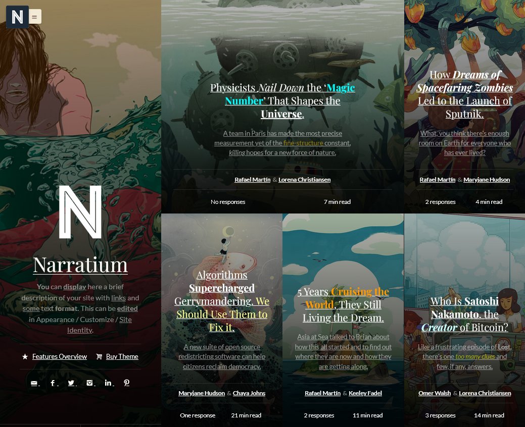 Narratium WordPress Theme for Authors