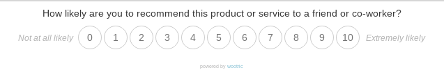 net promoter score question