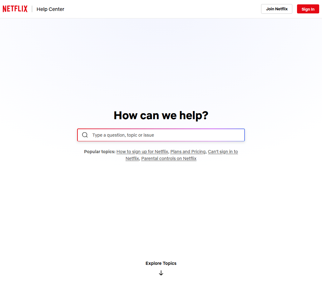 Netflix Knowledge Base Example