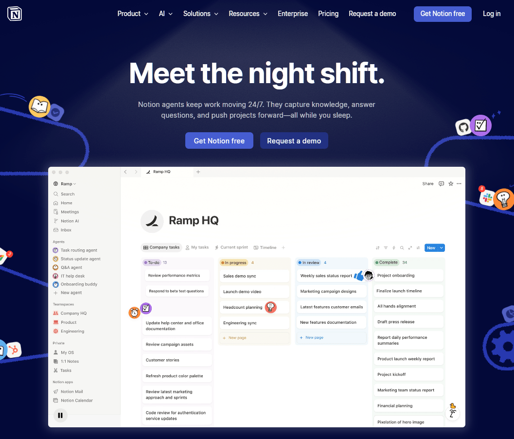 Notion for training portal