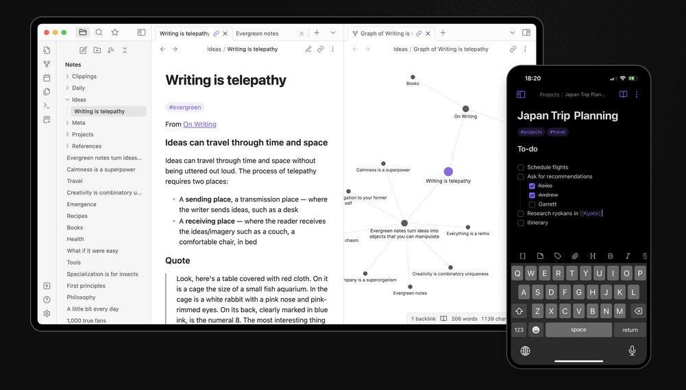 Obsidian knowledge management software