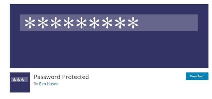 password proteted free WordPress plugin