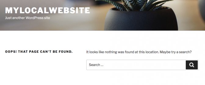 Private page front end view