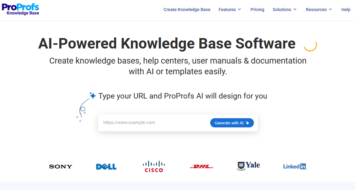 Proprofs knowledge base software