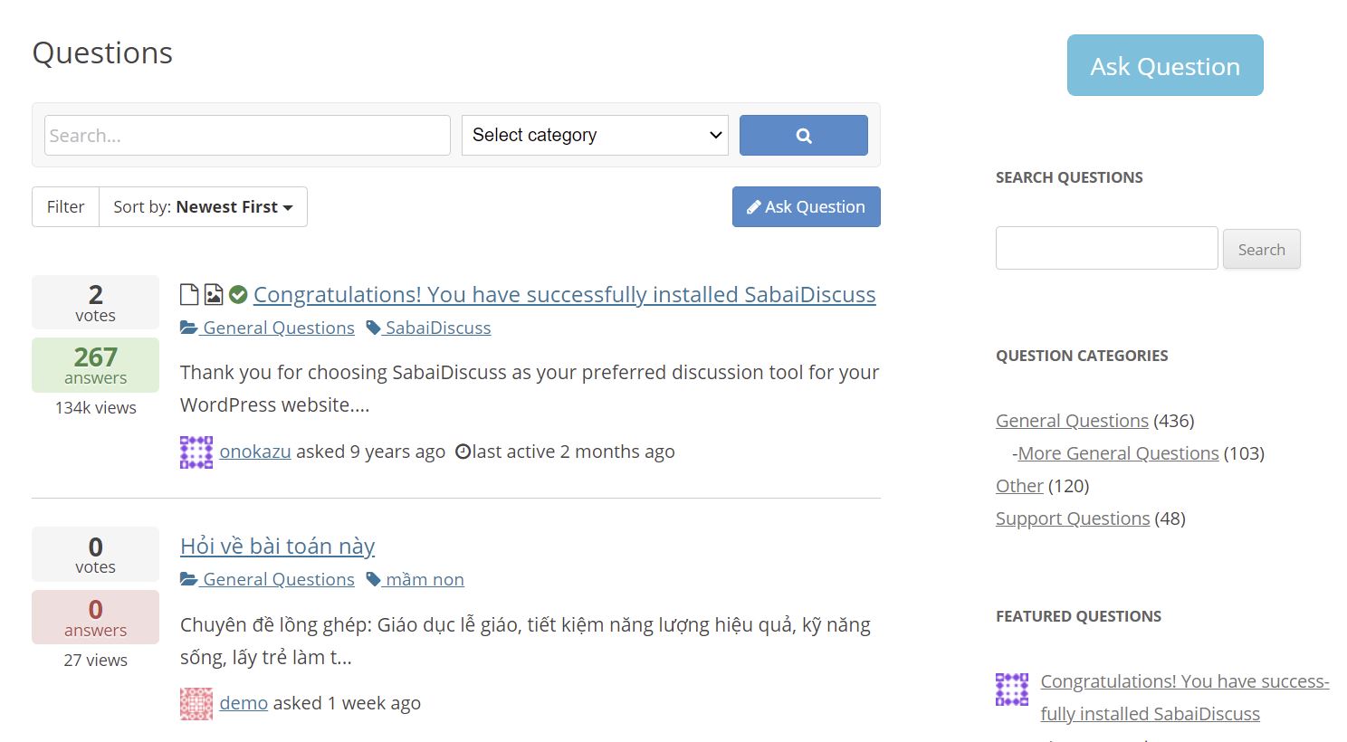 Sabai Discuss plugin