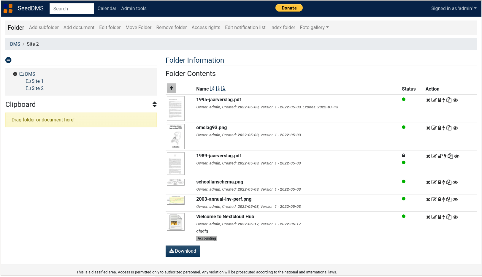 SeedDMS document management solution
